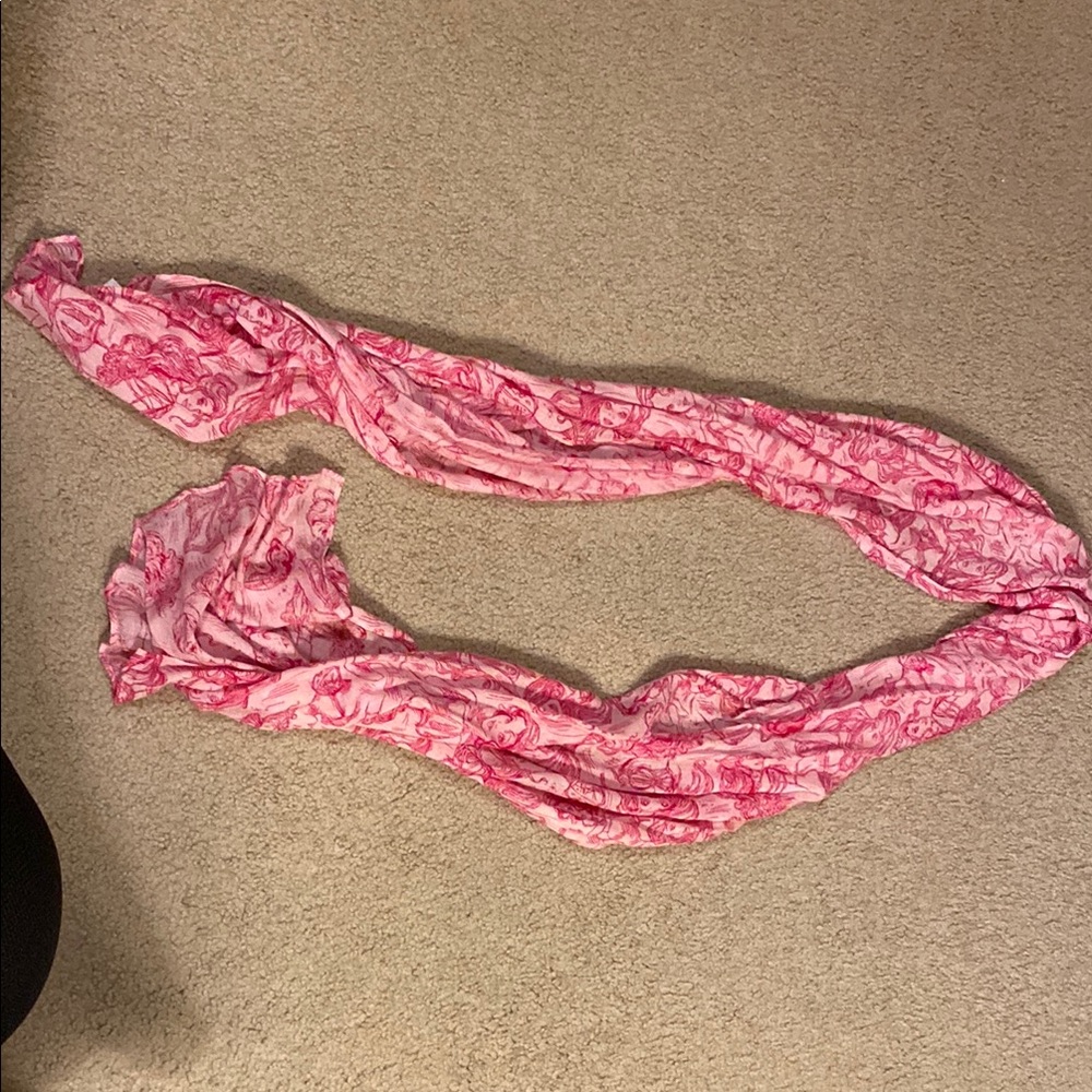 Disney Pink Enchanted Princess Print Scarf Wrap
